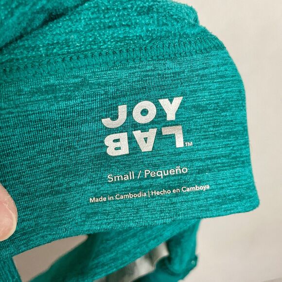 Joy Lab Size Small Sports Bra - Green Medium Support Longline Crossback - Picture 4 of 5